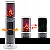 Електричний обігрівач Carruzzo Column heater з каміном 2000 Вт, фото 6