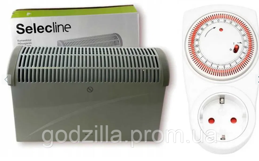 Обігрівач електричний конвектор Selecline 2000 ват + ТАЙМЕР !!!, фото 1