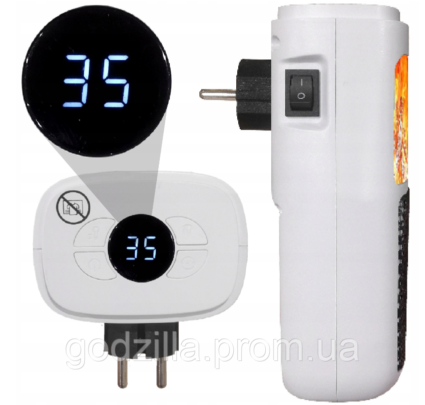 Тепловентилятор Carruzzo DM-PTC-02F 400 Вт білий, фото 1