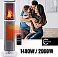 Електричний обігрівач Carruzzo Column heater з каміном 2000 Вт, фото 8