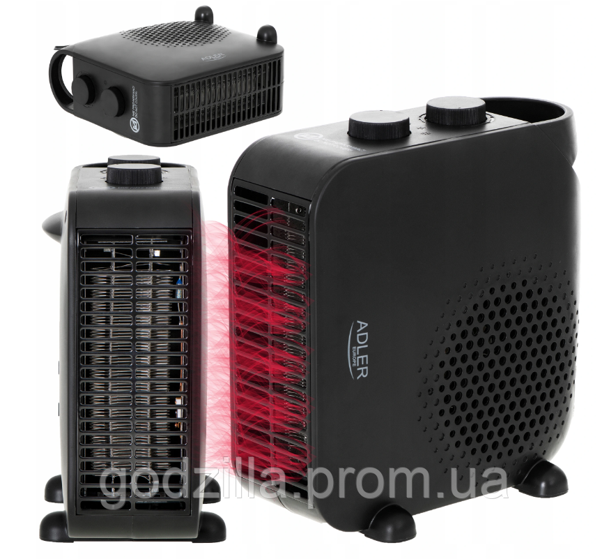 Тепловентилятор Adler AD7725B 2000 Вт, фото 1