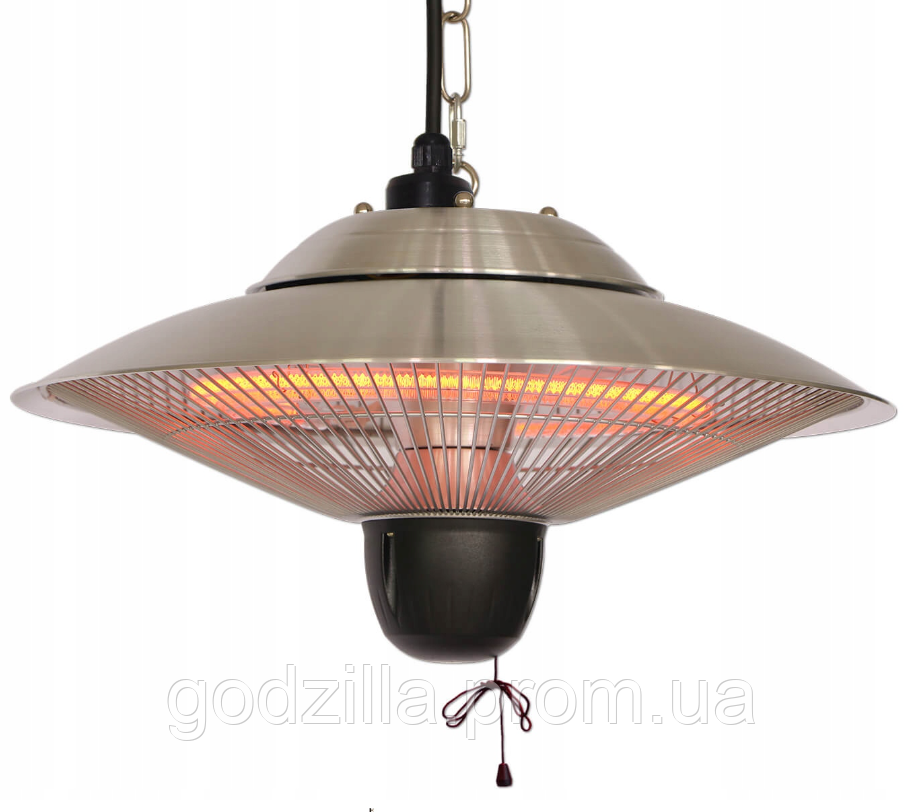 Підвісний променистий обігрівач 1500 кВт HADAR Silver обігрівач, фото 1