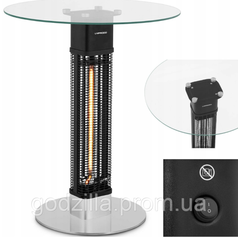 Інфрачервоний обігрівач UNIPRODO UNI_HEATER_08, фото 1