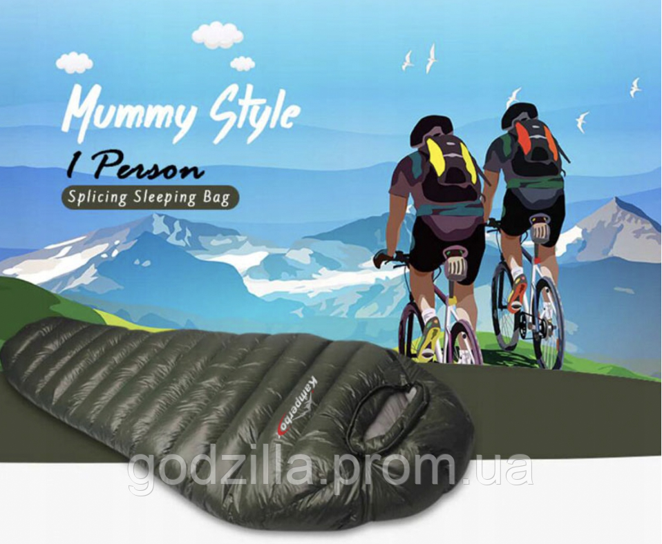 Kamperbox One спальний мішок 90 см х 210 см, фото 1