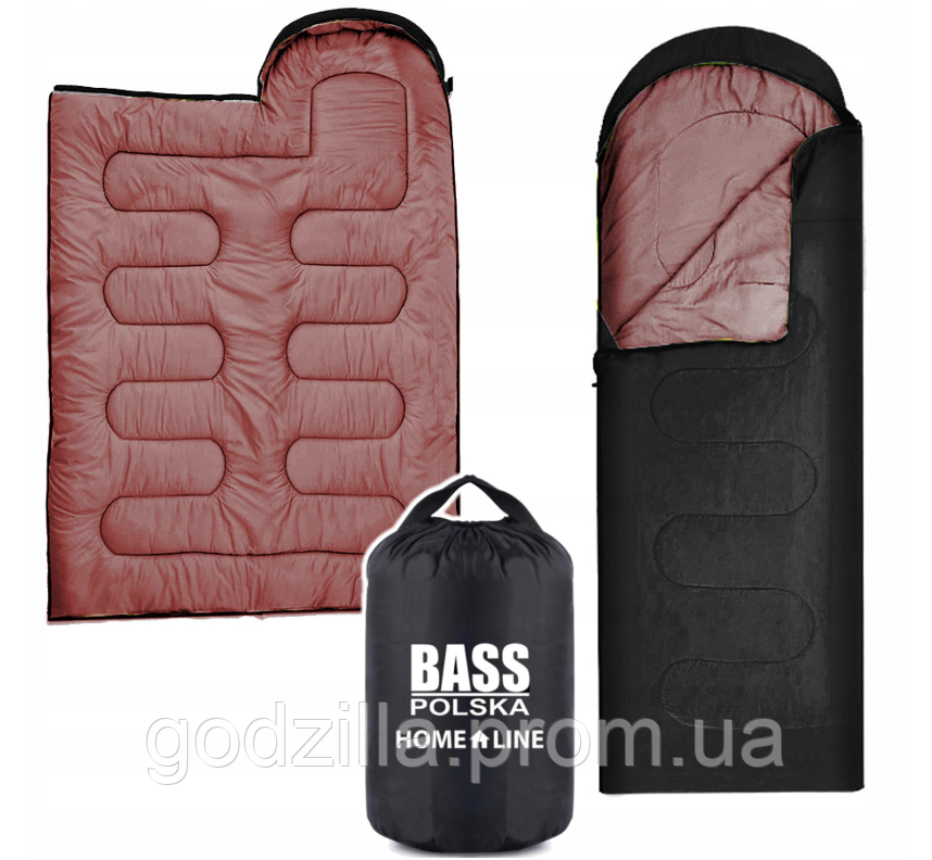 ТУРИСТИЧНИЙ СПАЛЬНИК MUMMY 2 В 1 чорний, фото 1