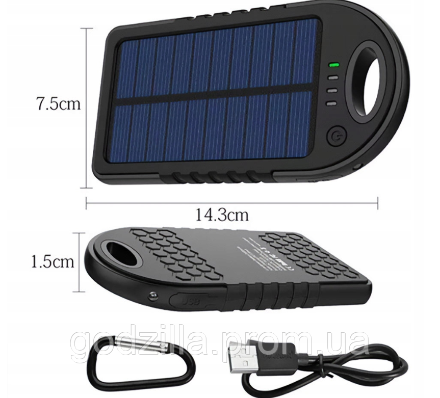 Powerbank Shaxxz 5000 mAh чорний, фото 1