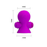 Стимулятори для сосків Pretty Love Nipple Sucker Purple, фото 6