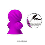 Стимулятори для сосків Pretty Love Nipple Sucker Purple, фото 7