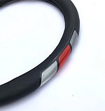 Рено Меган 2, Сценік, Дастер, Трафік, Мастер 3, Лагуна 2. Чохол на кермо автомобіля, King K-101R-L-5, фото 3