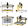 Гравер CNC 3018 PLUS фрезер ЧПУ верстат 500W + лазер 5500 мВт, фото 5