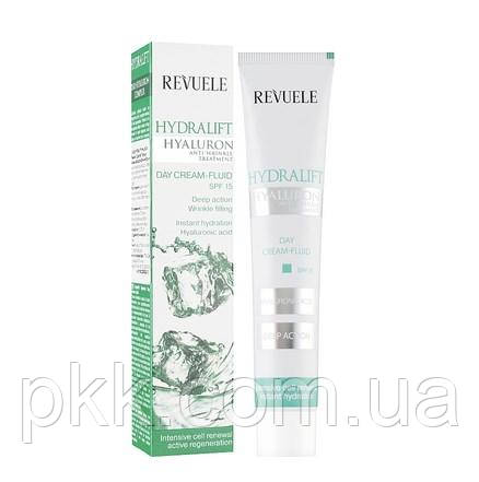 Крем флюїд денний для обличчя Revuele Hydralift Hyaluron Day Cream Fluid SPF 15, 50 мл, фото 1