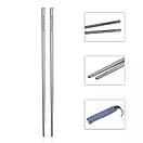 Палички для їжі суші, локшини титанові, багаторазові Boundless Voyage 230 мм, фото 6