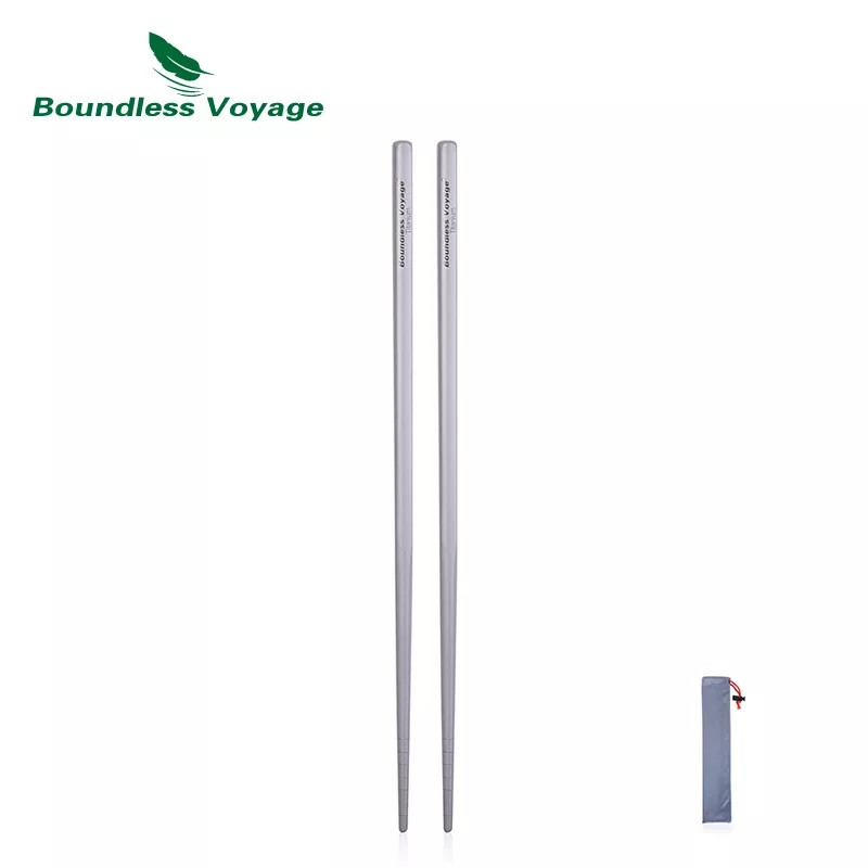 Палички для їжі суші, локшини титанові, багаторазові Boundless Voyage 230 мм, фото 1