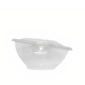 Упаковка для салату Oval-500 мл коса овальна прозора, 450 шт/уп