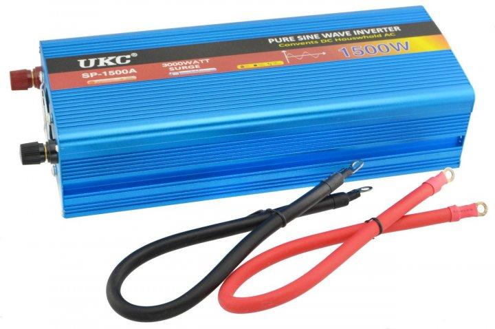 Перетворювач напруги Powerone 1500W 12v-220v із чистою синусоїдою