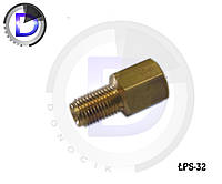 Переходник тормозных трубок 4.75 - 4.8мм (М10х1 внутр - 3/8x24 внешн).