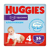 Детские подгузники-трусики Huggies Pants 4 (9-15 кг) 36 шт. BOY