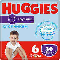 Дитячі підгузники-трусики Huggies Pants 6 (17-23 кг) 30 шт. BOY