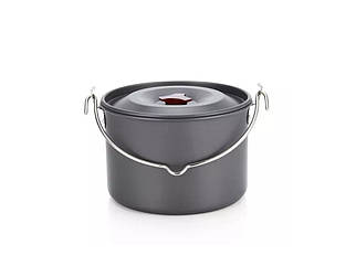 Котелок похідний алюміній 4 L А231 для відпочинку на природі туристичний посуд
