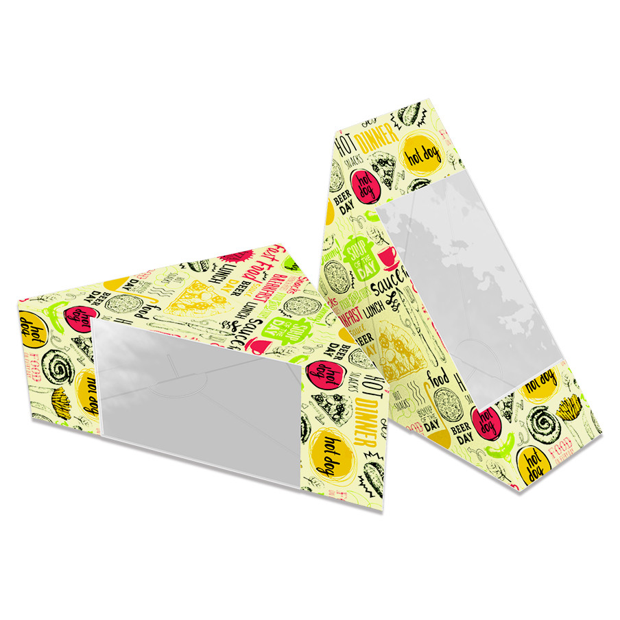 Картонна упаковка для сендвічів світла, фото 1