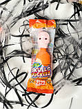 Льодяник з кислою рідиною  Halloween Skull Suckers - кола 40g, фото 3