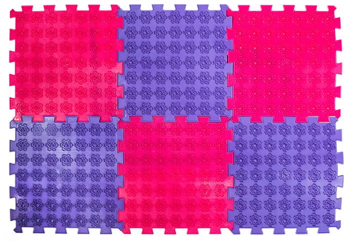 Акупунктурний масажний килимок «Пазли Лотос» Ortek (6 елем.)