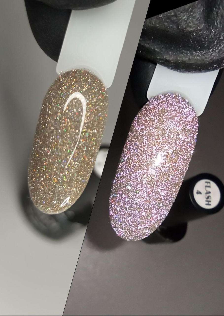 Світловідбиваючий гель-лак Flash №04 Andi Prof , 8мл.