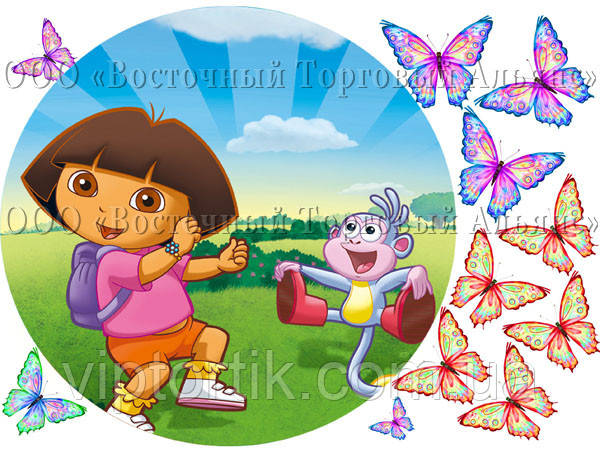 Друк їстівного фото — Ø21 — Вафельний папір — Даша Слідопит No14, фото 1