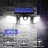 Вуличний ліхтар із сонячною панеллю Split Solar Wall Lamp JY1725A | Світильник із датчиком руху, фото 5