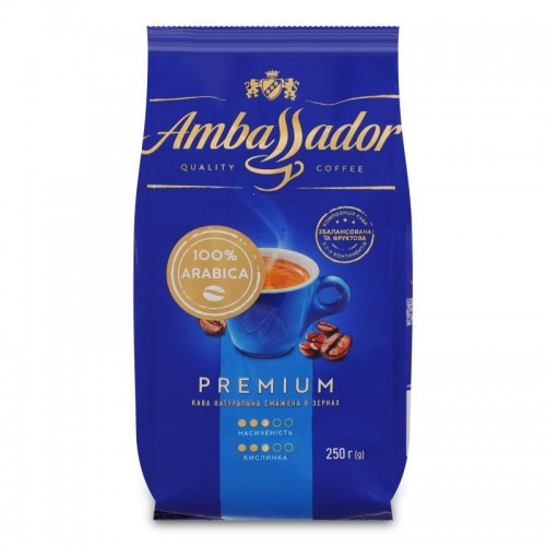 Кава в зернах Ambassador Premium 250г