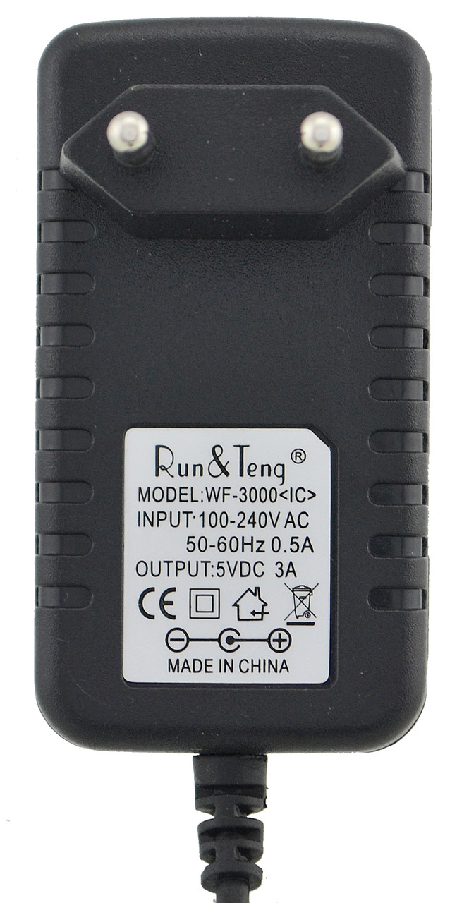 Блок питания Run&Teng 5V 3A 100-240V mini USB (1325) aiw 137 - фото 2 - id-p1677457516