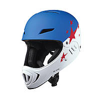 Захисний гоночний шолом MICRO - Біло-блакитний (50-54 cm) AC2132BX