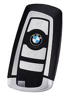 Корпус ключа BMW F30 F32 F20 F35 F10 F33 F25 на четыре кнопки Серебро