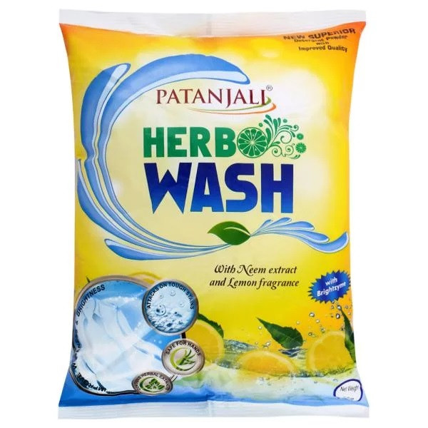 Пральний порошок гіпоалергенний з Німом і Лимоном Патандджі, Herbo Wash Patanjali, 1000 г