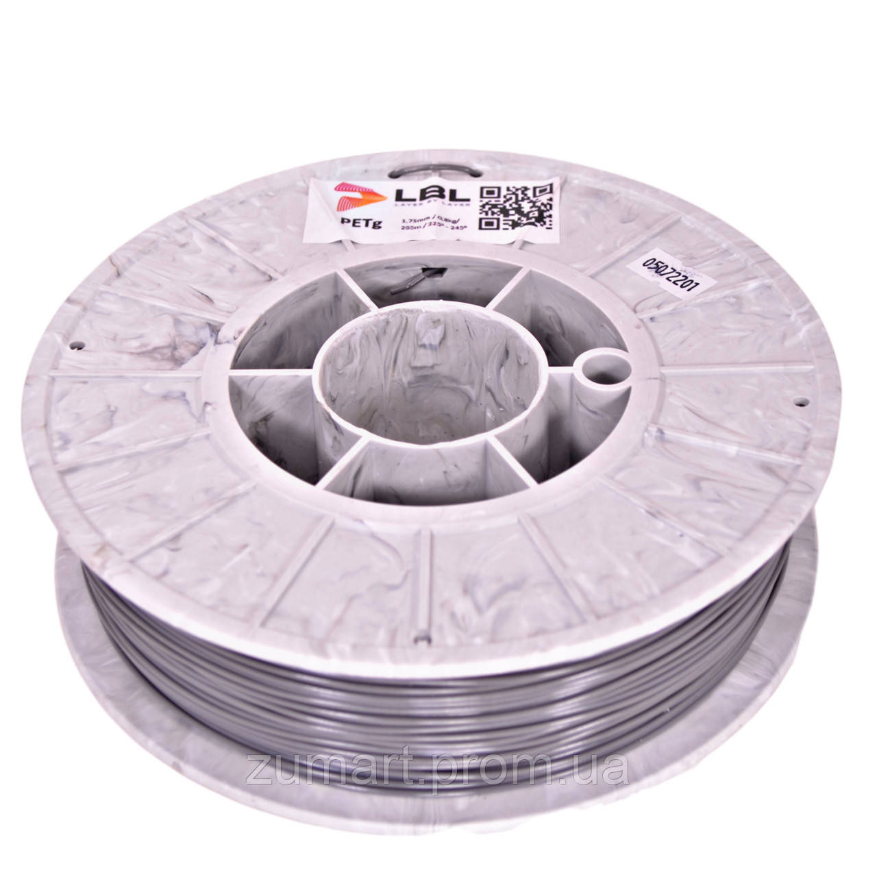 CoPET пластик для 3D принтера Серый 0.800 кг / 230 м / 1.75 мм - фото 1 - id-p1677465402