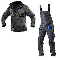 Костюм рабочий защитный утепленный SteelUZ 4S BLUE (Куртка+Полукомбинезон) рост 188 см