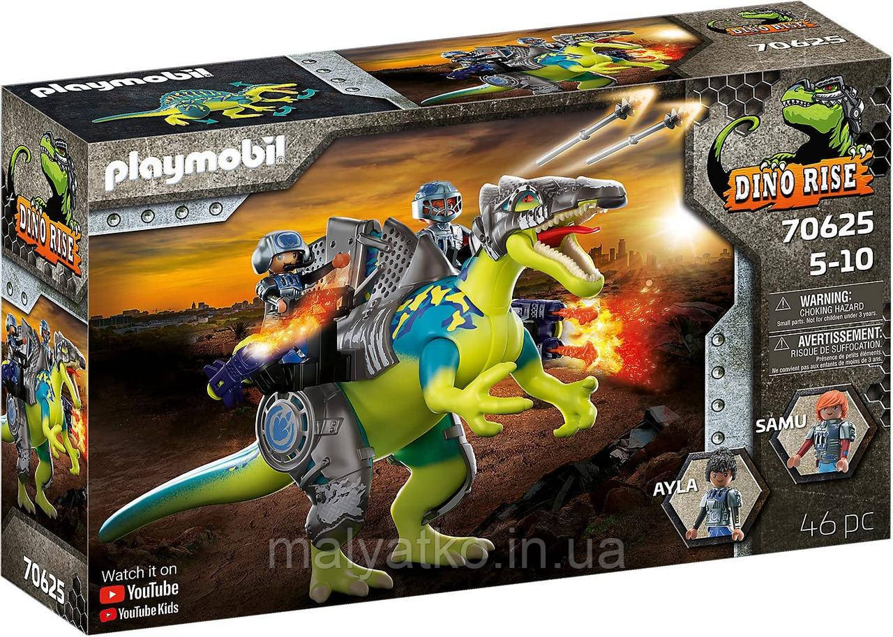 Конструктор Playmobil Плеймобил 70625 Dino rise Спінозавр подвійна захистна сила Spinosaurus: Double defence