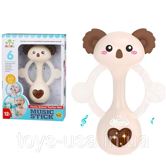 Брязкальце музичне "Funny Animal" КОАЛА арт. SL 83025 /26/27/28, фото 1