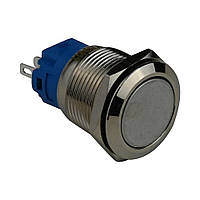 Кнопка металева ENERGIO TYJ19-311 плоска з фіксацією NO (TYJ19-311)