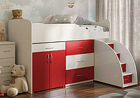 Кровать - комната Bed Room 5 + Стол Красный