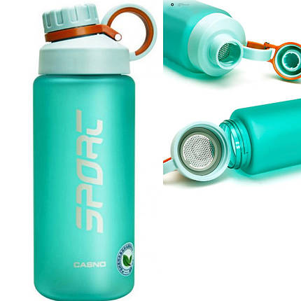 Пляшка для води Casno Sport Waterbottle KXN-1242 800 ml blue, фото 1