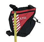 Сумка трикутна велика під раму "В-SOUL" під флягу червона BAO-009, фото 4