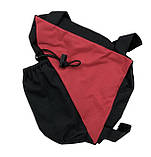 Сумка трикутна велика під раму "В-SOUL" під флягу червона BAO-009, фото 6