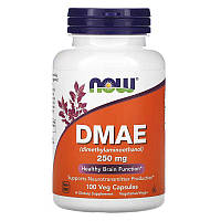 NOW Foods DMAE ДМАЭ. 250 мг, 100 растительных капсул