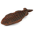 Блюдо для риби "Форель" 28 см - керамічний посуд з червоної глини