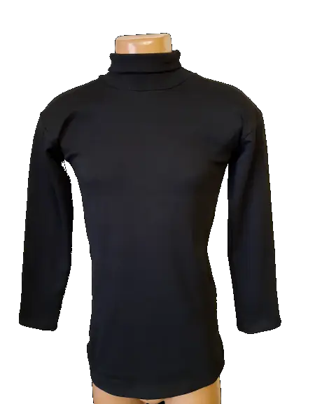 Водолазка гольф чоловічий бавовна стрейч на байці р.44-54 чорний. Від 6шт по 149грн, фото 1