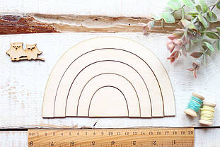 Шаблон дерев'яний "Веселка" набір 5шт.
