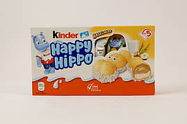 Горіхові батончики з молочною начинкою Kinder Happy Hippo 5x20.7 г Італія