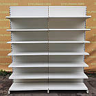 Ряд торгових односторонніх (пристінних) стелажів «ЕДЕН» 220х200 см., на 7 полиць, Б/у, фото 2