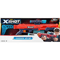 Швидкострільний бластер Zuru X-Shot Red EXCEL Hawk Eye 16 патронів 36435R